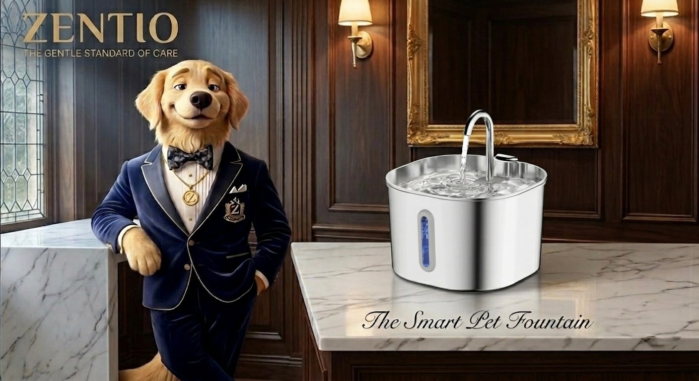 Zentio™ Premium Stainless Steel Pet Water Fountain