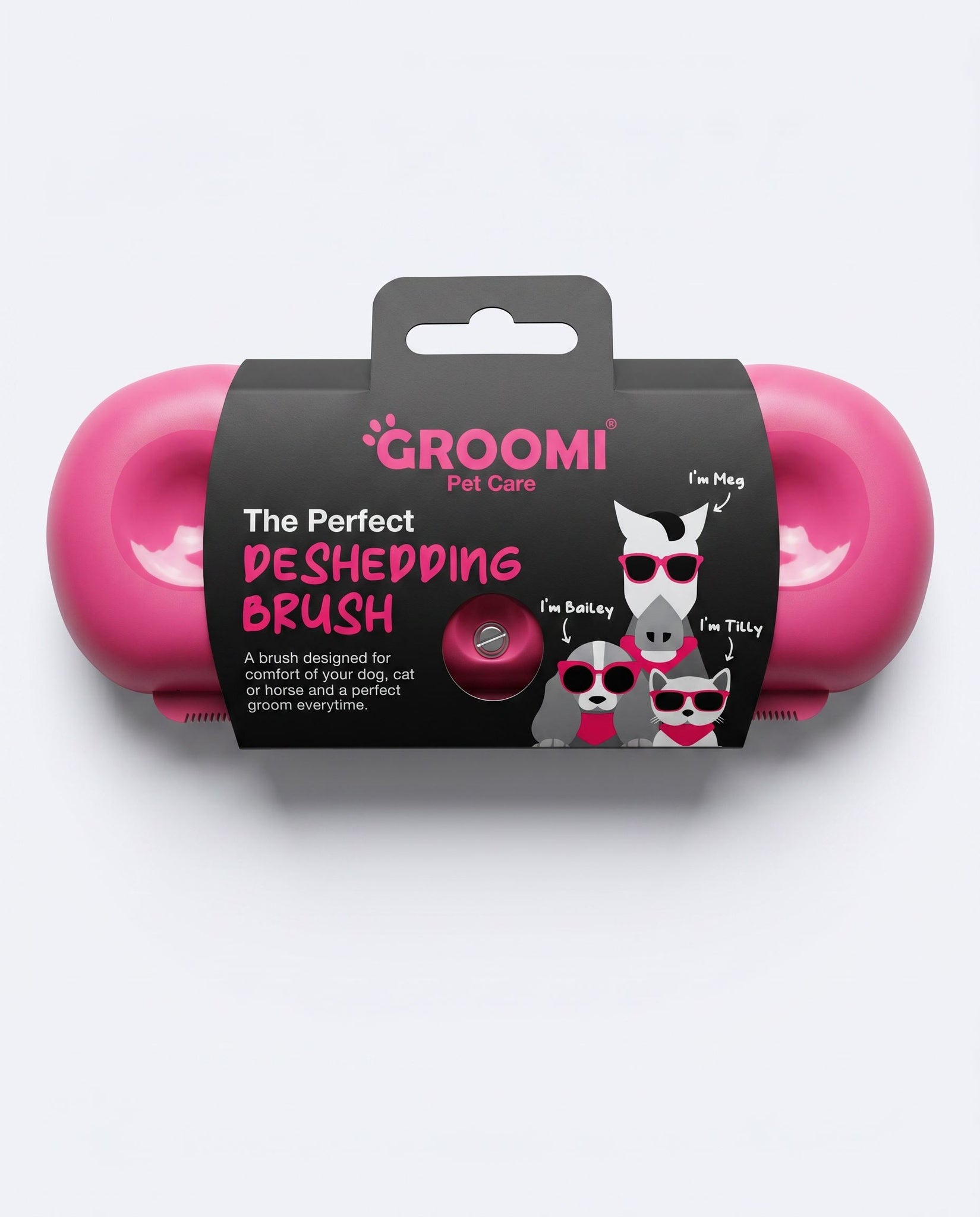 Zentio™ Premium Dual De-Shedding Brush Set – Professional Pet Grooming Tool