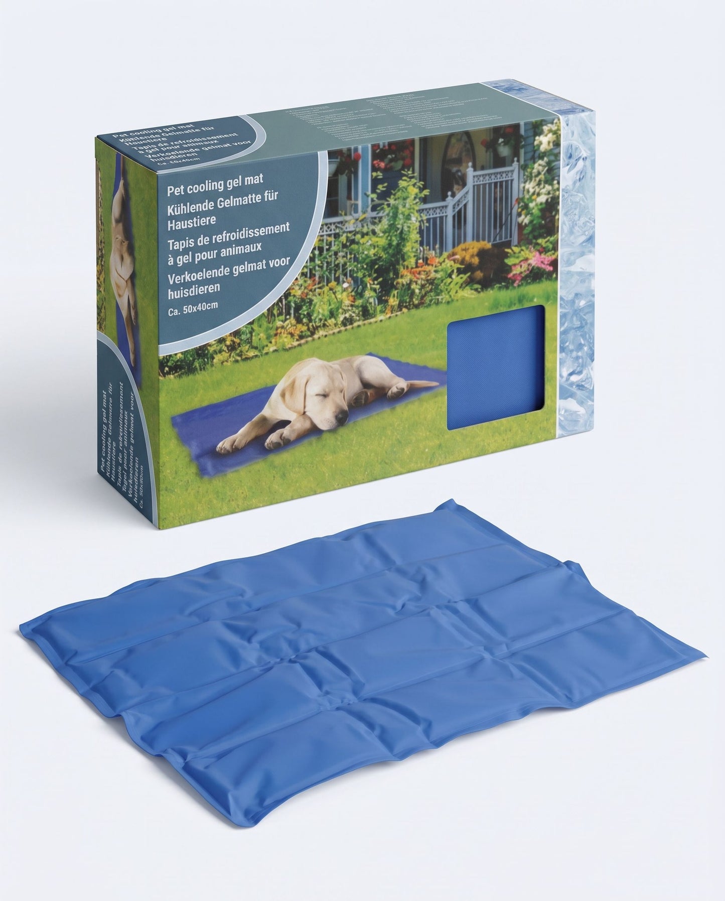 Zentio™ Premium Cooling Gel Mat | Luxury Pressure-Activated Pet Chill Pad (50x40 cm)