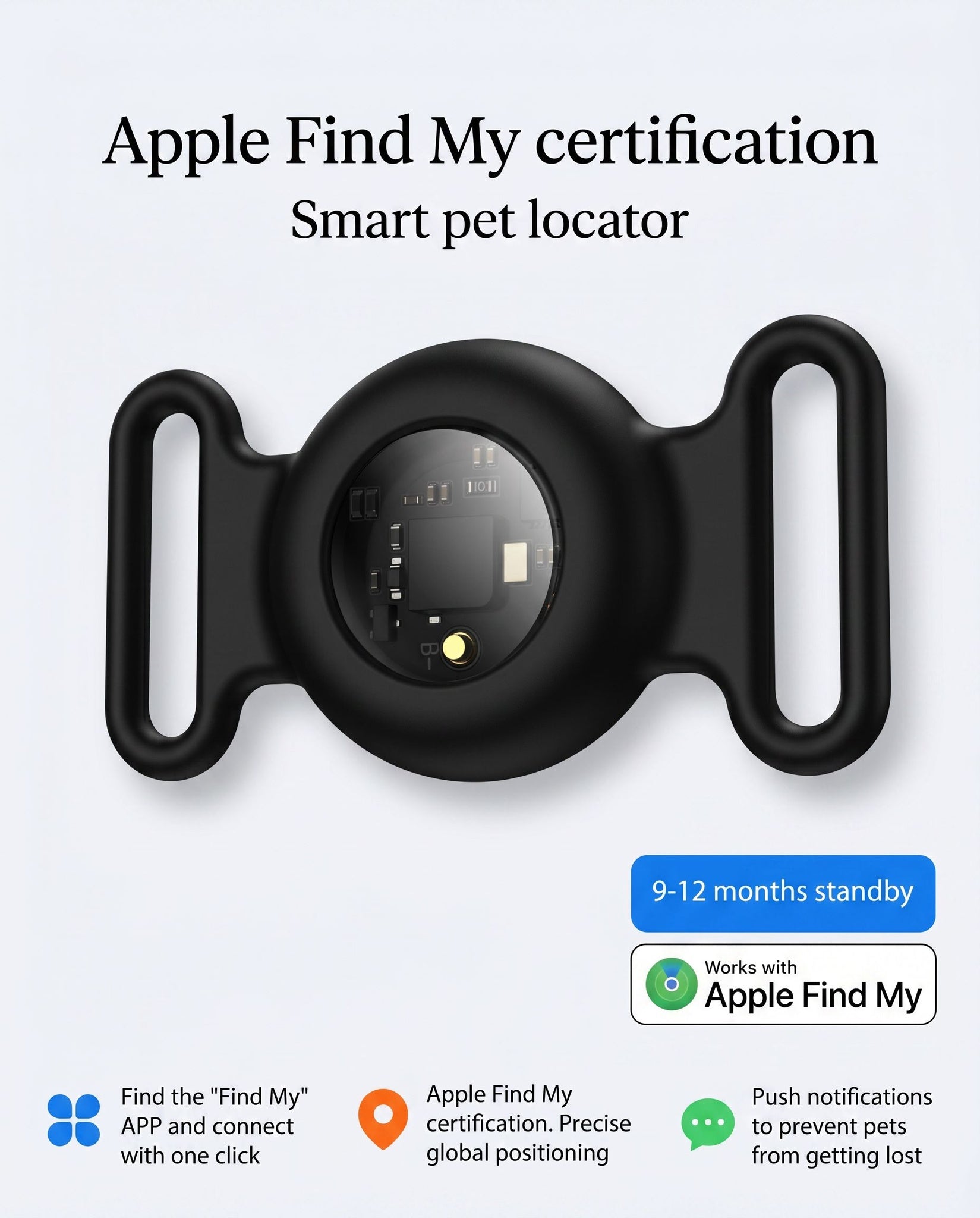Zentiopet™ Smart Pet Finder: Apple Find My® Edition Global Tracking Defined. Zero Monthly Fees, Lifetime Peace of Mind