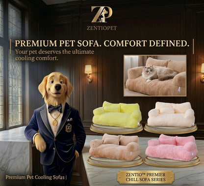Zentio™ Orthopedic Plush Pet Sofa – Premium Luxury Winter Warm Bed for Cats & Dogs