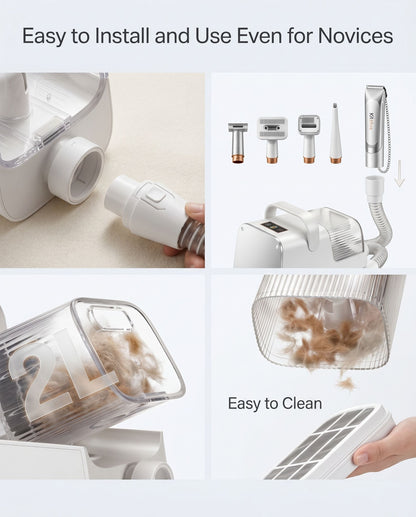 Zentio™ FurControl Pet Grooming Vacuum Kit