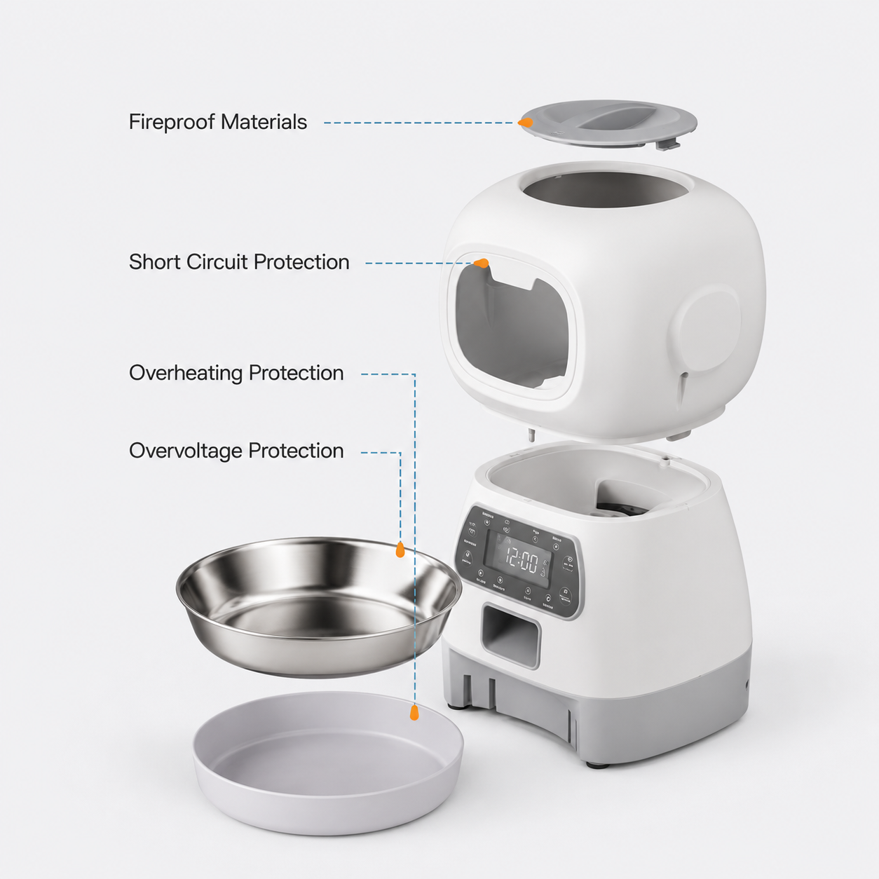 Zentio™ Premium Smart Pet Feeder – 3.5L Automatic Food Dispenser