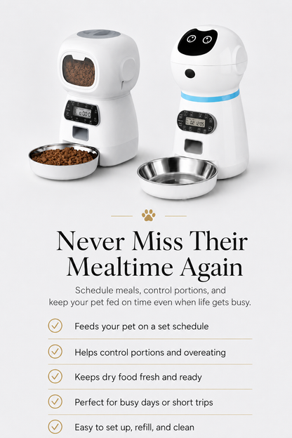 Zentio™ Premium Smart Pet Feeder – 3.5L Automatic Food Dispenser