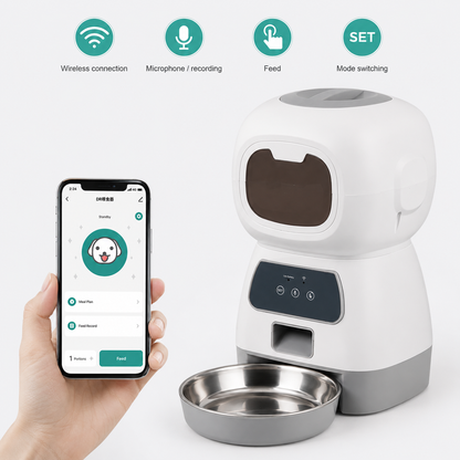 Zentio™ Premium Smart Pet Feeder – 3.5L Automatic Food Dispenser