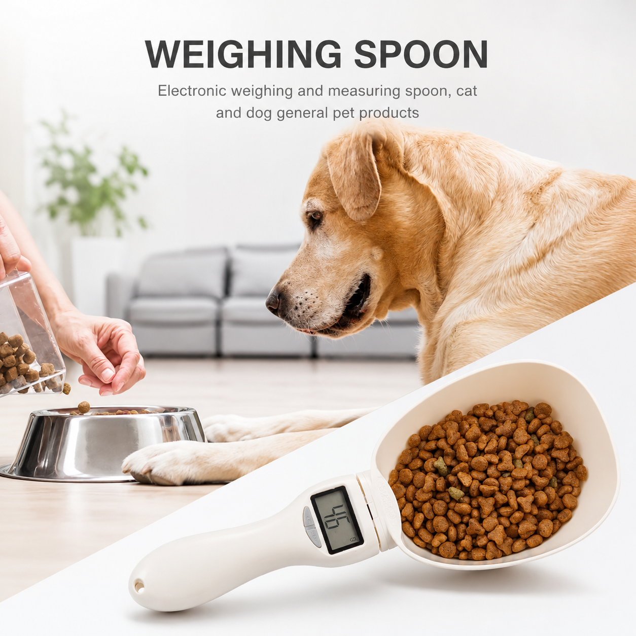Zentio™ Digital Pet Food Measuring Scoop – Precision Portion Scale