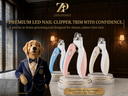 Zentio™ LED Pet Nail Clipper – Precision Claw Trimmer