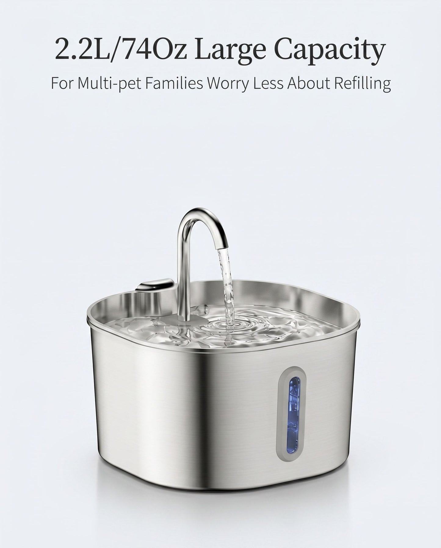 Zentio™ Premium Stainless Steel Pet Water Fountain
