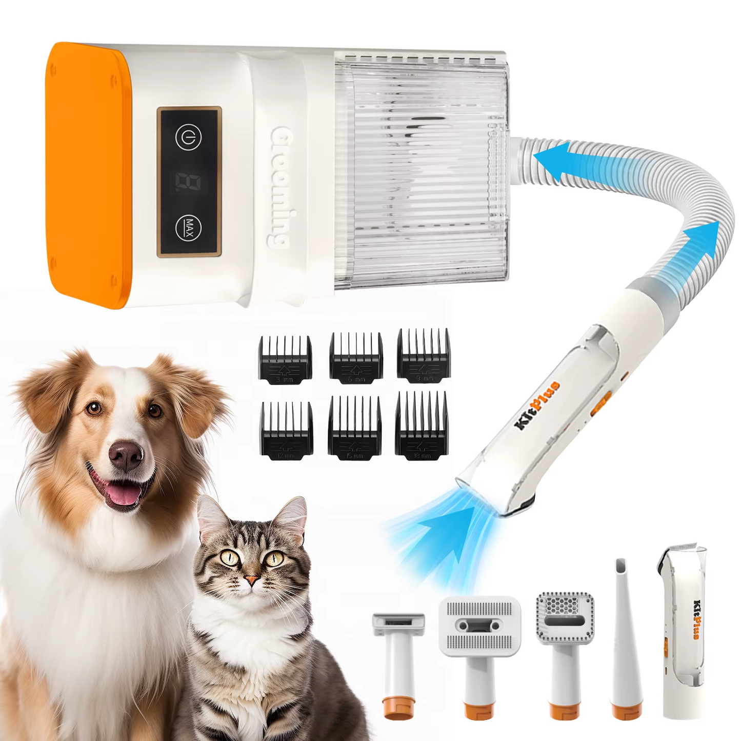Zentio™ Professional Pet Grooming Vacuum Kit